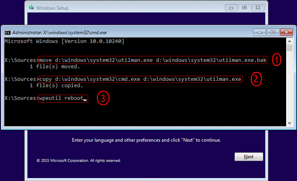 administrator x windows system32 cmd.exe commands